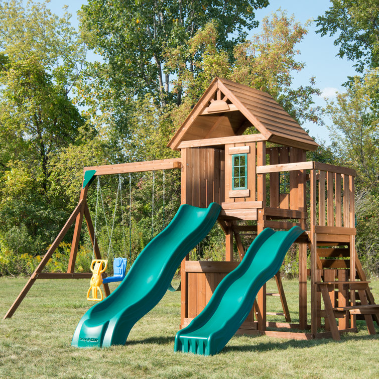 SwingnSlide Knightsbridge Deluxe Swing Set & Reviews Wayfair Canada